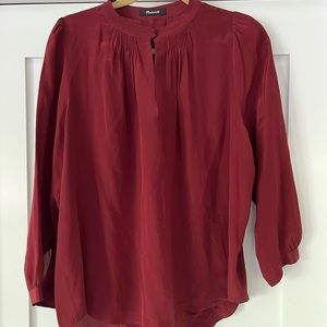 Madewell silk top L